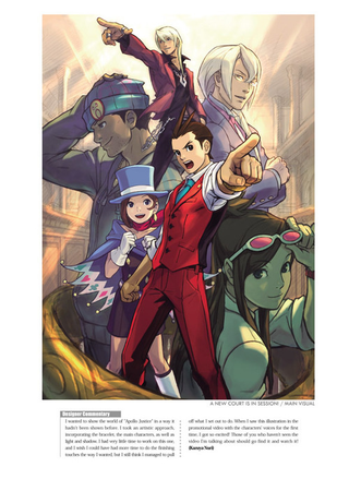 Illustration for article titled Phoenix Wright Gets UDON Art Book Treatment